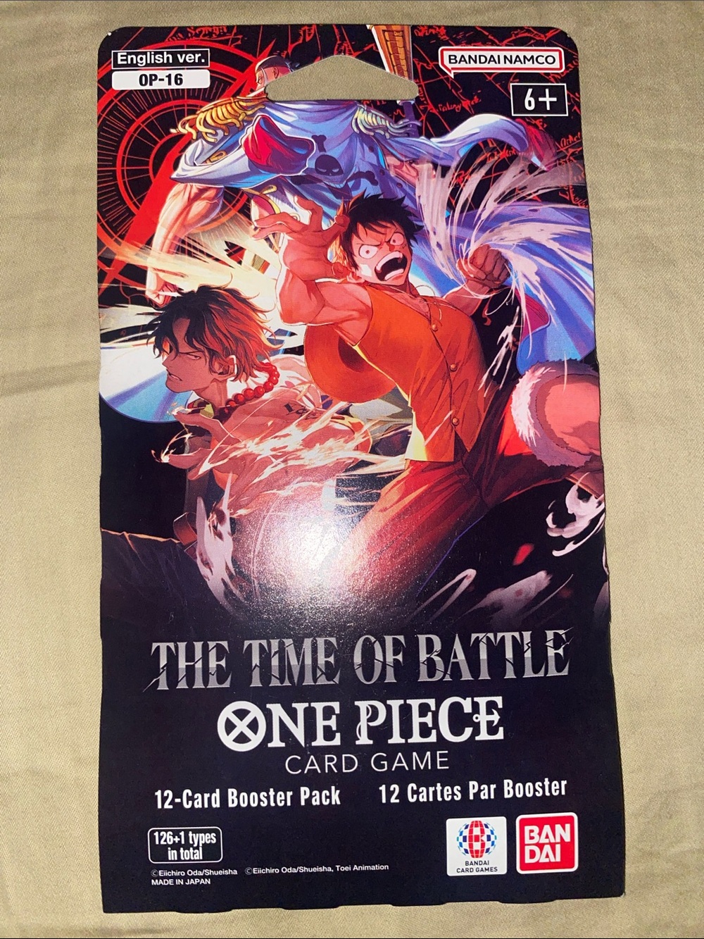 One Piece The Time Of Battle 12 Card Booster Pack